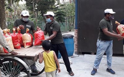 Food distribution in COVID-19 pandemic by SCI Bangladesh