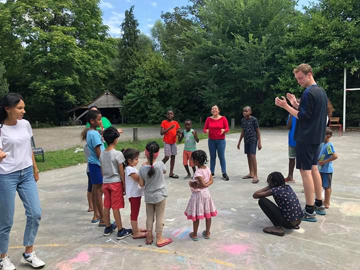 Vacation camp for refugee children